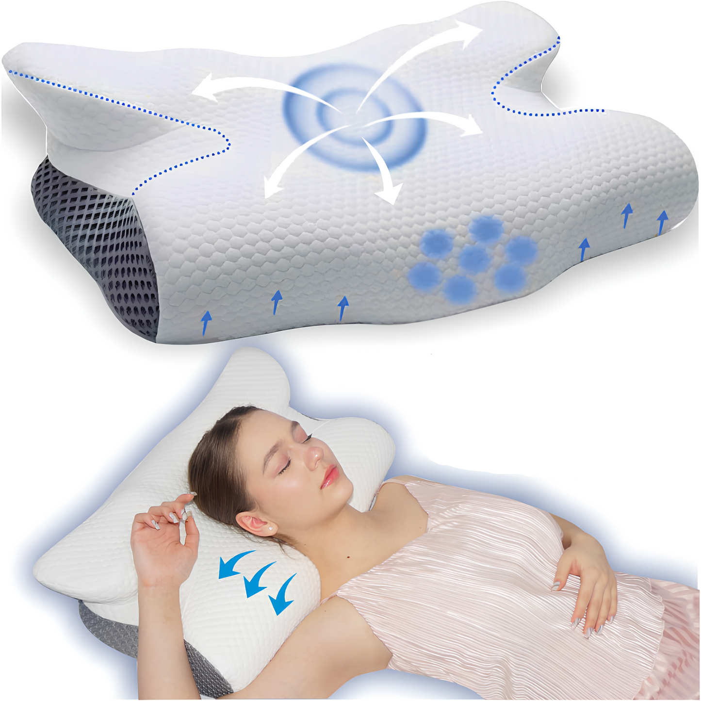 Vivreé™ Side Sleep – Memory Foam Pillow